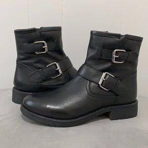 Steve Madden Morty Black Leather Boots